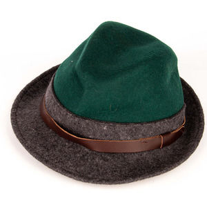 SIMONETTA BROWN, DARK GREEN, GRAY HAT | MENS SIZE XXS